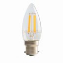 Luceco Filament LED Candle BC 2700K 4 watt (Dimmable)