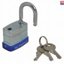 Faithfull Padlock Laminated Steel 3 Keys 30mm