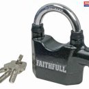 Faithfull Padlock with Security Alarm 70mm