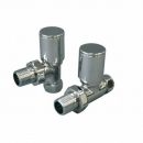 Radiator Valve Chrome 15mm Angled (pr)