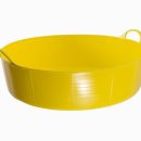 Gorilla Flexi Tub Large Shallow Yellow 35ltr