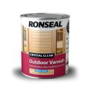 Ronseal Crystal Clear Outdoor Varnish Satin 2.5ltr