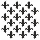 Perforated Screen Panel Fleur de Lys – White 1830 x 610  x 3mm