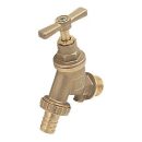 Garden Tap with Hose Union & Check Valve 15mm x 1/2in