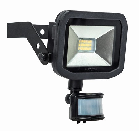 Luceco Castra LED Floodlight with PIR 20watt Totem Timber