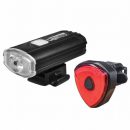 Lighthouse Elite Rechargeable LED Front & Rear Bike Light Set