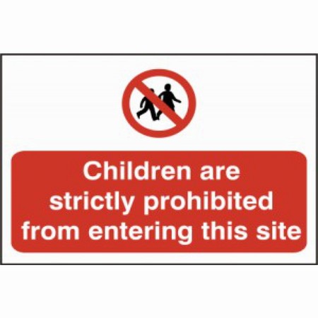 defc7e80-4209-42a7-9143-e5dd60c3d46b_1.jpg Sign - Children Are Strictly Prohibited.... - Image 1