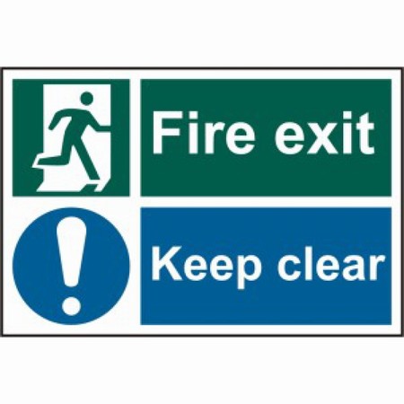 e37b8826-f457-4475-8a80-0cdcf10cb887_1.jpg Sign - Fire Exit Keep Clear - Image 1