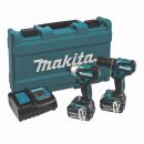 Makita DLX2221ST 18v LXT BL Combi Drill & Impact Driver Kit