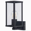 Luceco Azurar Single Wall Lantern Black