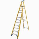 Werner Fibreglass Platform Stepladder Trade 12 Tread