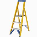 Werner Fibreglass Platform Stepladder Trade 3 Tread