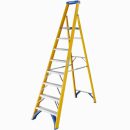 Werner Fibreglass Platform Stepladder Trade 8 Tread