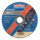 Faithfull Cutting Disc Metal Flat 100mm