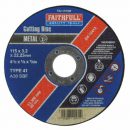 Faithfull Cutting Disc Metal Flat 115mm