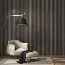 Acoustic Slat Wall Panel Smoked Oak 2400x605x22mm