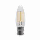 Bell LED Filament Clear Candle – BC, 4000K 3.3 watt