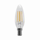 Bell LED Filament Clear Candle – SBC, 4000K 3.3 watt