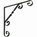 Sapphire Scroll Bracket Black 20 x 20cm