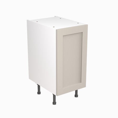 FKKH0702.jpg Kitchenkit Shaker Base Unit 400mm - Matt Light Grey - Image 1