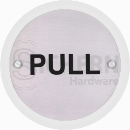 242216.jpg Sichern Circular Sign Pull 76mm Satin - Image 1