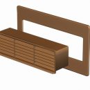 Domus Supertube 125 Airbrick with Damper & Wall Plate Brown