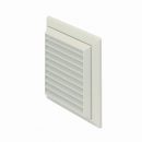 Domus Easipipe 150 Louvred Grille with Flyscreen White