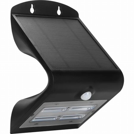solar-guardian.webp Luceco Solar Guardian Wall Light with PIR Black 3.2watt - Image 1