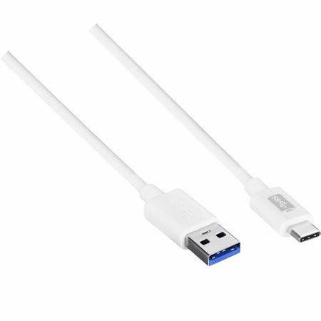 USB-A-C.png Masterplug USB-A to USB-C Cable 1mtr - Image 1