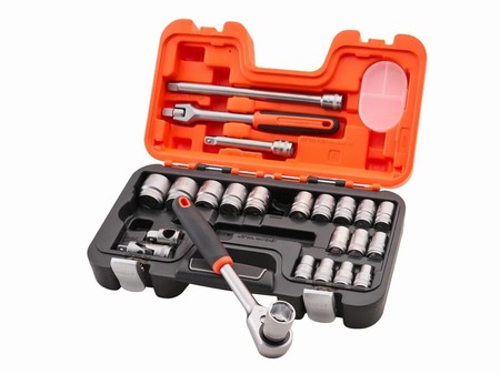 XMS26S240.webp Bahco 1/2in Drive Socket Set - Image 1
