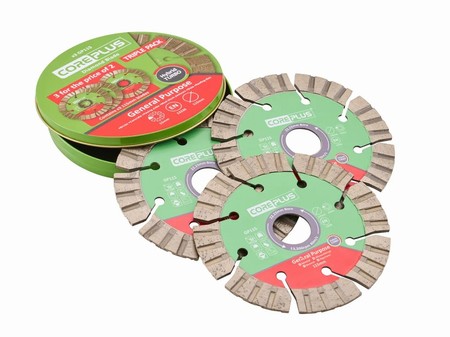 XMS26DB115.webp Coreplus Diamond Cutting Discs 115mm (3) - Image 1