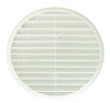 Map Round Louvre Vent with Flyscreen Brown 152mm