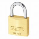 Abus 65/30 Brass Padlock Twin Pack Keyed Alike