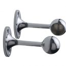 Colorail Deluxe End Brackets Chrome 25mm (2)