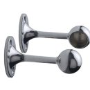 Colorail Deluxe End Brackets Chrome 19mm (2)