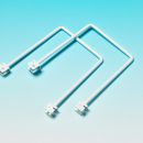 Twin Slot Spring Rod Book Ends 25cm