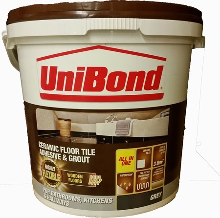 Unibond Floor Tile Adhesive Grout For Wooden Floors 8kg Totem