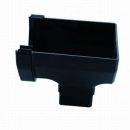 Squarestyle Gutter Stopend Outlet Black