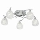 Endon Boyer 5 Light Semi Flush Ceiling Fitting