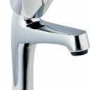 Deva Vitality Round Sink Pillar Taps Chrome