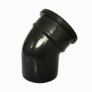 Soil Pipe Single Socket Bend 135deg Black 110mm