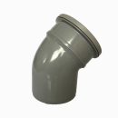 Soil Pipe Single Socket Bend 135deg Grey 110mm