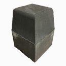 Brett High Kerb Corner Half Batter Charcoal 150x150mm