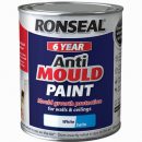 Ronseal 6 Year Anti Mould Paint Matt White 2.5ltr