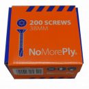 No More Ply Self Drilling & Countersunk TORX Screws 38mm (200)