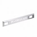 Homelux Aluminium Straight Edge Tile Trim Silver 10mm x 2.5mtr