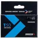 Arrow T50 Stainless Steel Staples 6mm (1000)