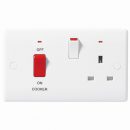 BG Round Edge Cooker Control Unit DP with 13a Socket & Neon