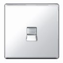 BG Flatplate Telephone Master Socket Chrome