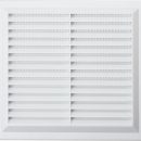 Map Louvre Vent with Flyscreen White 229 x 229mm